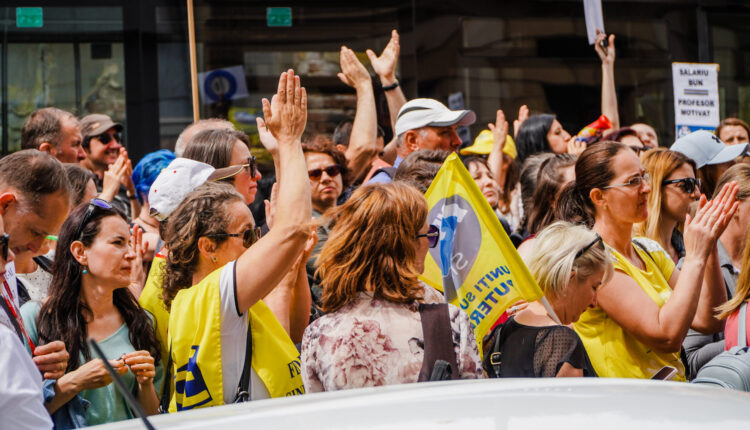 Protest în județul Sibiu: unitățile de învățământ se alătură mișcării sindicale