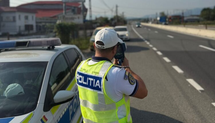 Controale pe bandă rulantă în județul Sibiu cu radarul TruCAM II