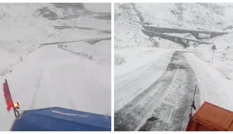 Cod portocaliu de ninsori și viscol în zona montană a județului Sibiu