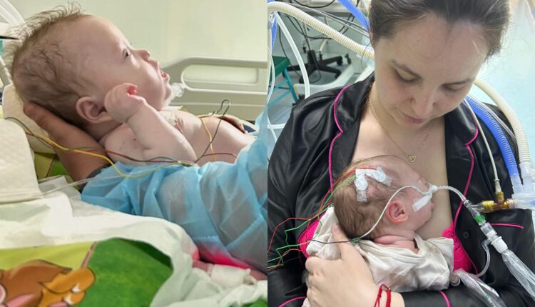 Ema, fetița din Sibiu care respiră cu ajutorul aparatelor, are nevoie de ajutor