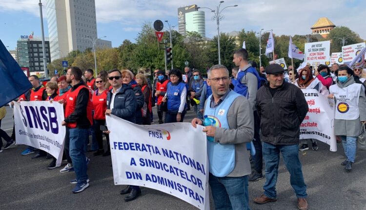 Proteste miercuri în București. Sindicaliștii ies în stradă pentru majorarea salariului minim