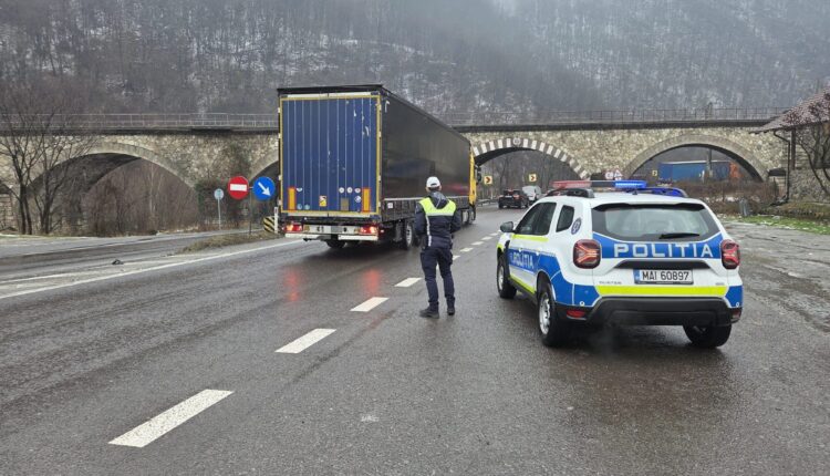 Acțiune de amploare a poliției pe DN7 pentru creșterea siguranței rutiere