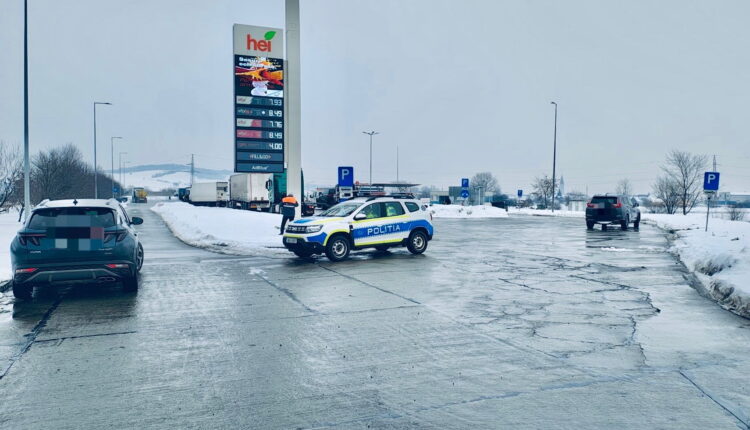 Razie pe autostradă la Sibiu amendați zeci de vitezomani și permise reținute