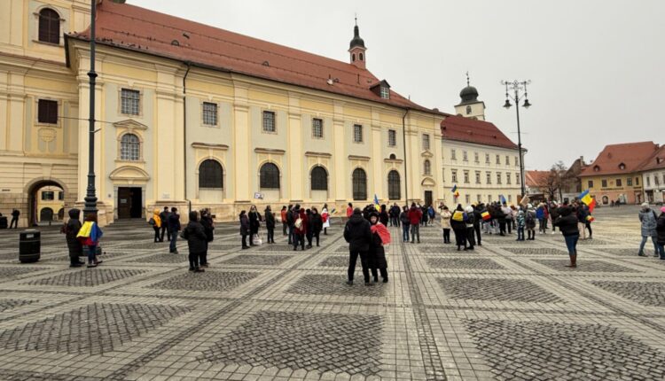 Două zile de protest la Sibiu împotriva măsurilor austere adoptate de Guvern