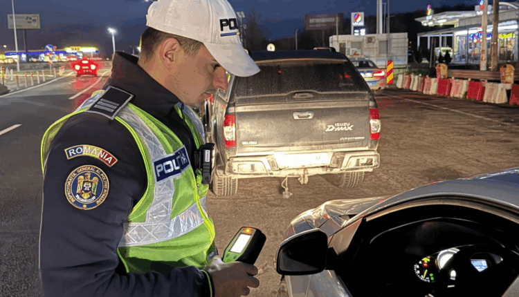 Sibian reținut după un accident pe DN 14 pentru că nu avea permis și a refuzat probele