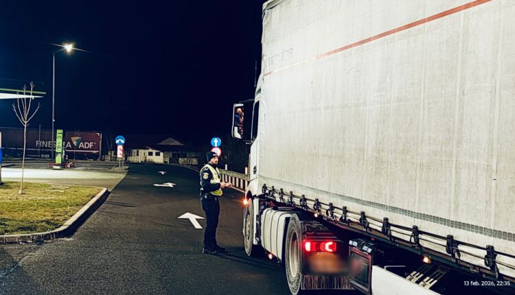 Șofer din Argeș sancționat pe autostrada la Sibiu pentru neutilizarea cartelei tahograf