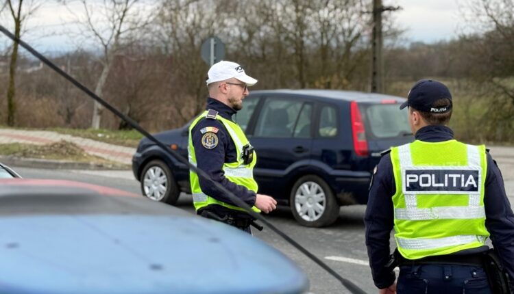 Neregulă în trafic la Sibiu, șofer tras pe dreapta pentru semiremorcă neînmatriculată