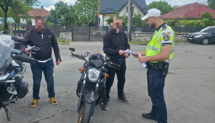 Motociclist fără permis, depistat de polițiști în Mediaș